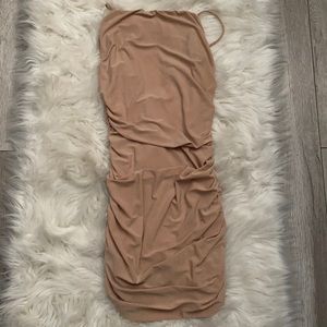 FashionNova tan dress